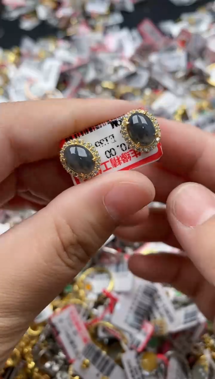 【闪购商品】翡翠戒指银S925镶嵌2222---4