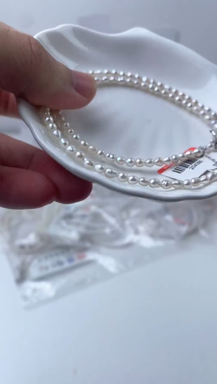 项链银S925镶嵌淡水珍珠204390