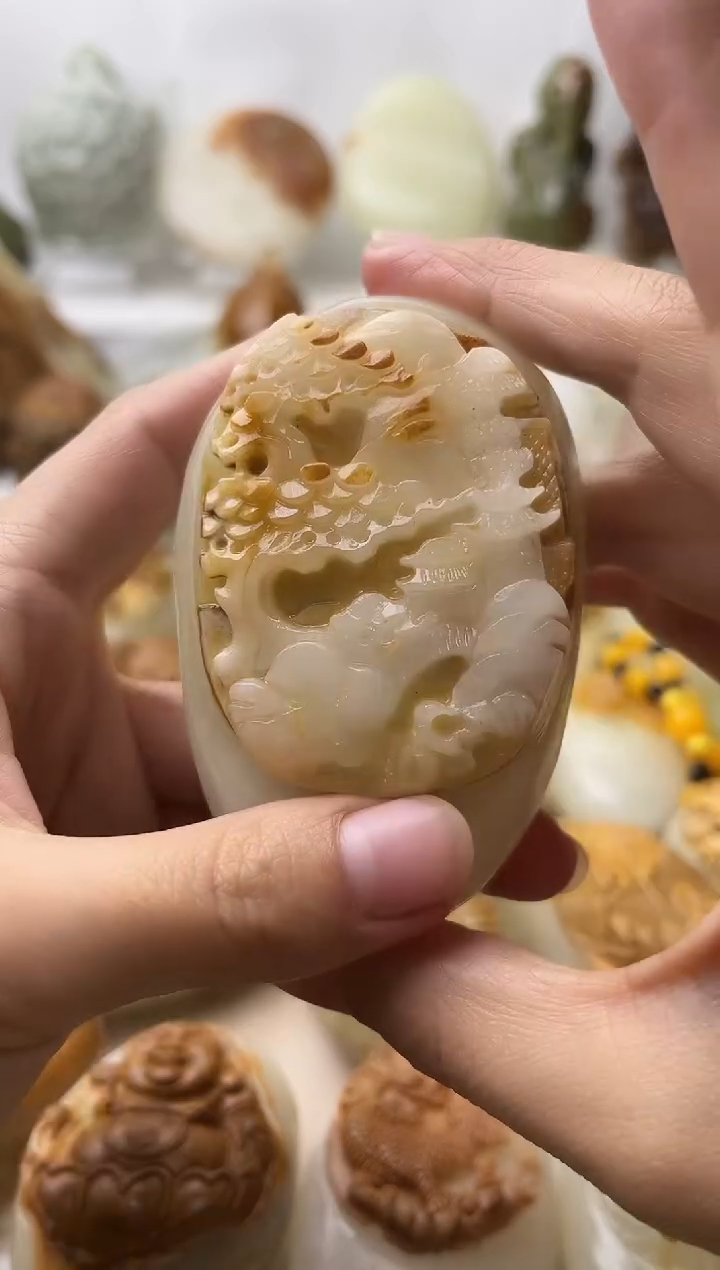 石材古青石棉纹正常不退换山水