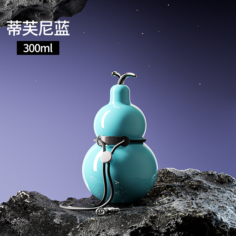 蒙蒂尼葫芦保温杯不锈钢高颜值经典复古316大容量吸管男女运动杯