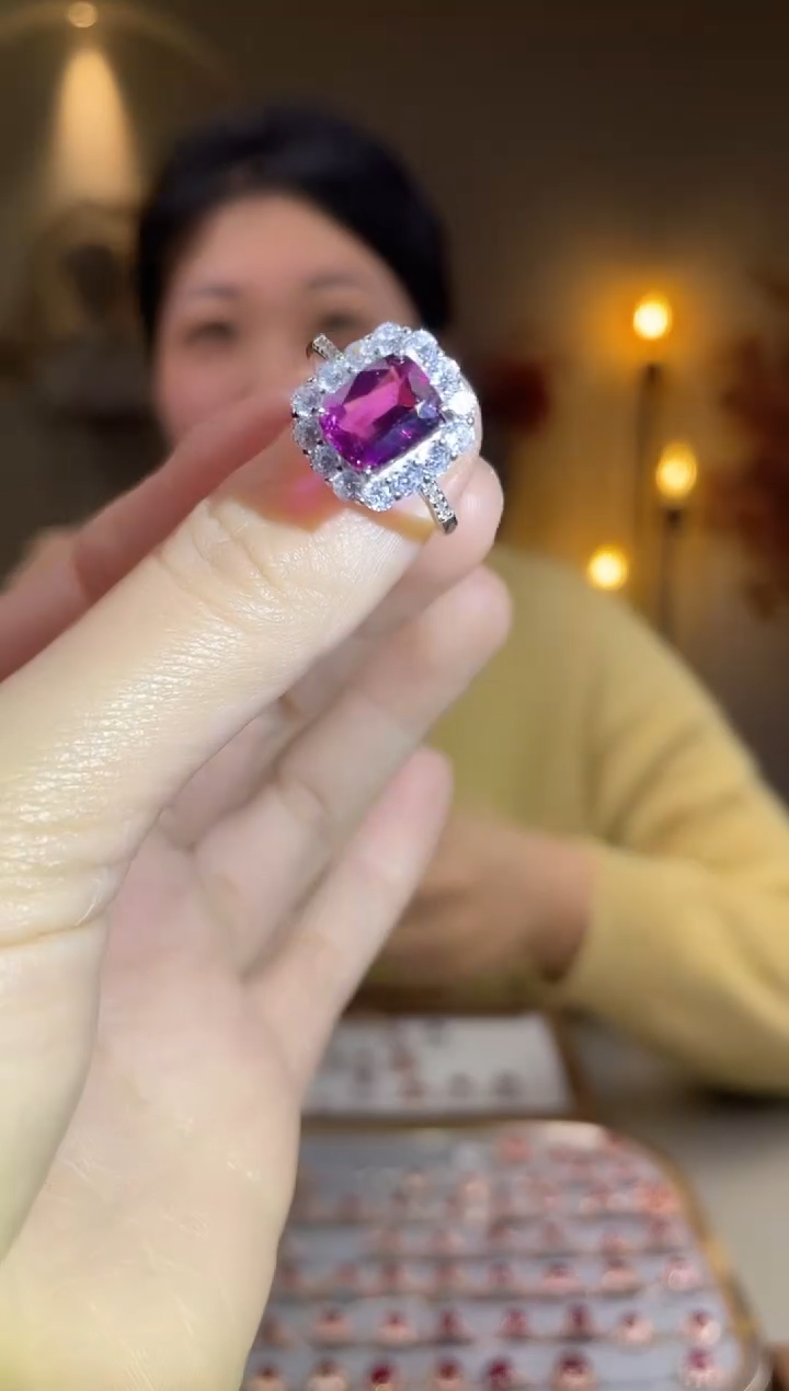 银S925镶嵌手饰碧玺手饰