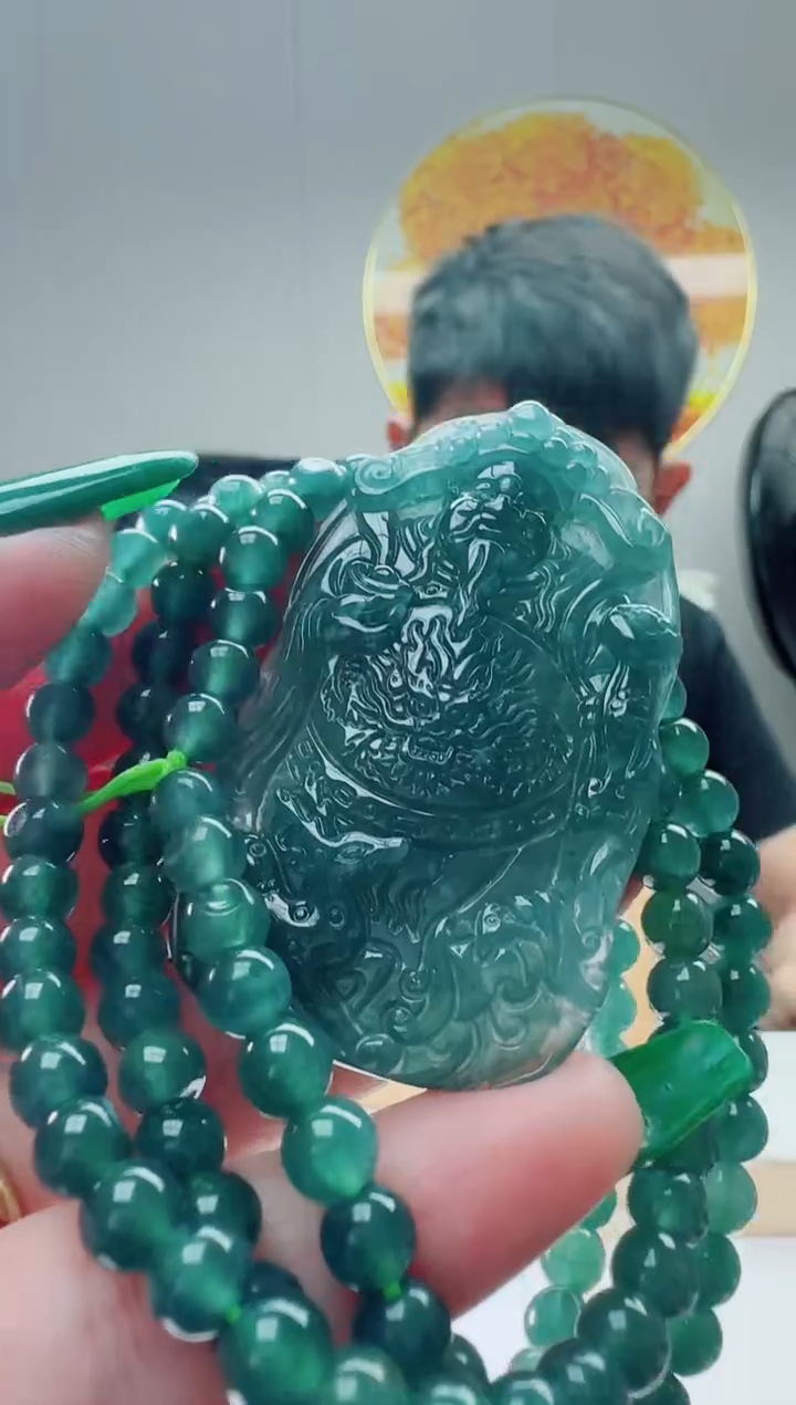 翡翠未镶嵌颈饰多样性随机发其一