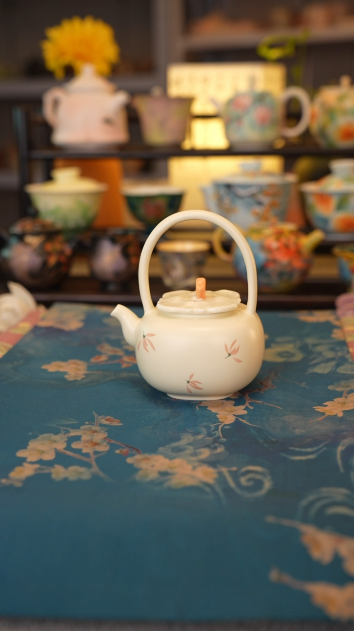 【闪购商品】粉兰花系列 提梁壶