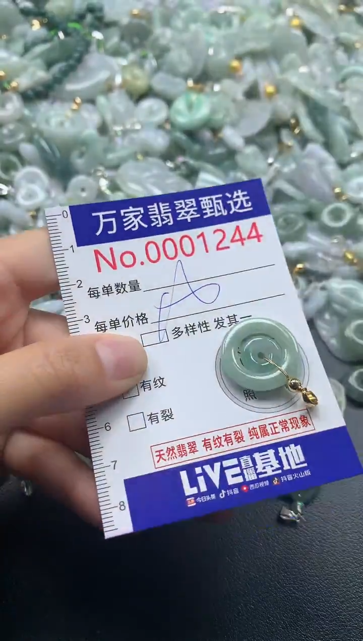 吊坠(不含链)未镶嵌翡翠1244