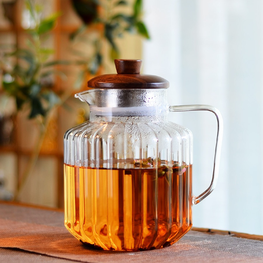 凉水壶意式凤高颜值耐热高硼硅玻璃凉茶壶