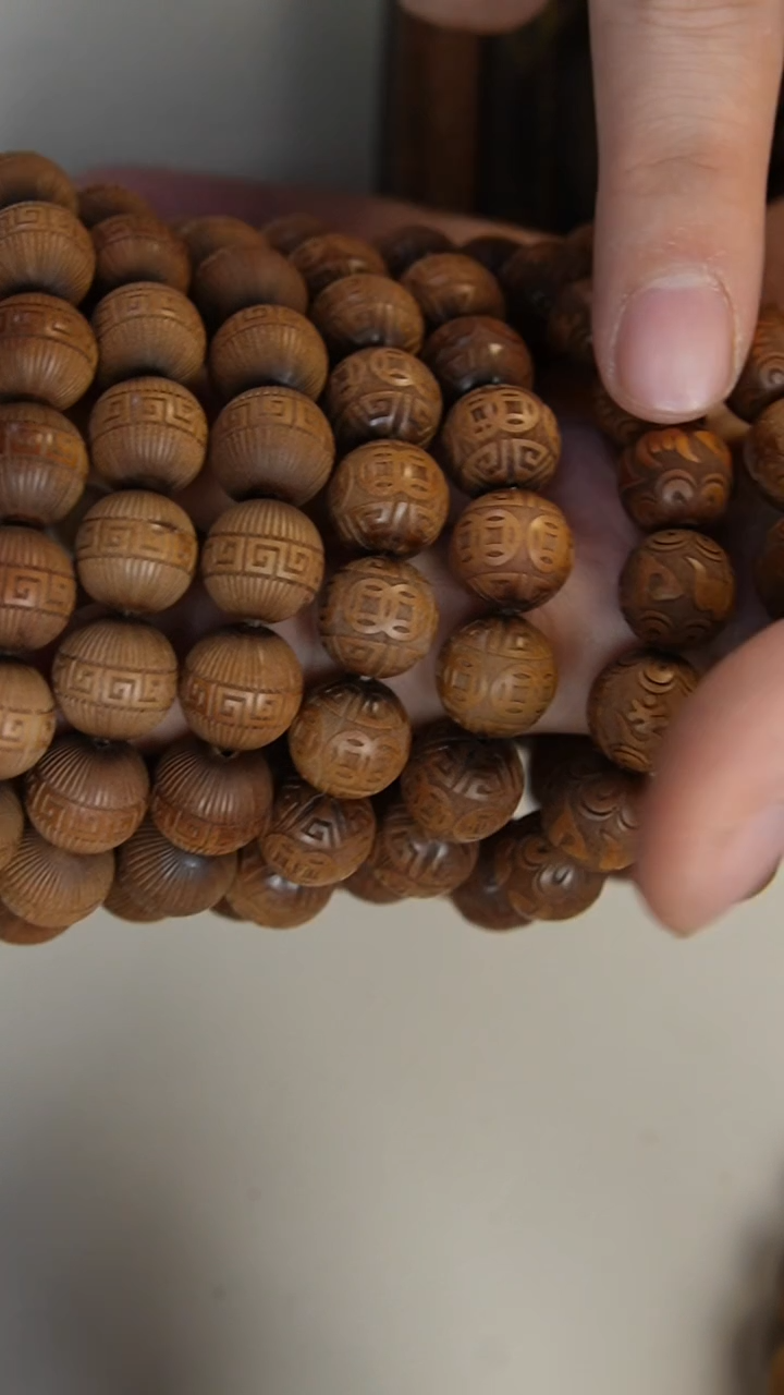 【闪购商品】檀香木手串/手链2010老物件老山檀香1.2圆珠单圈