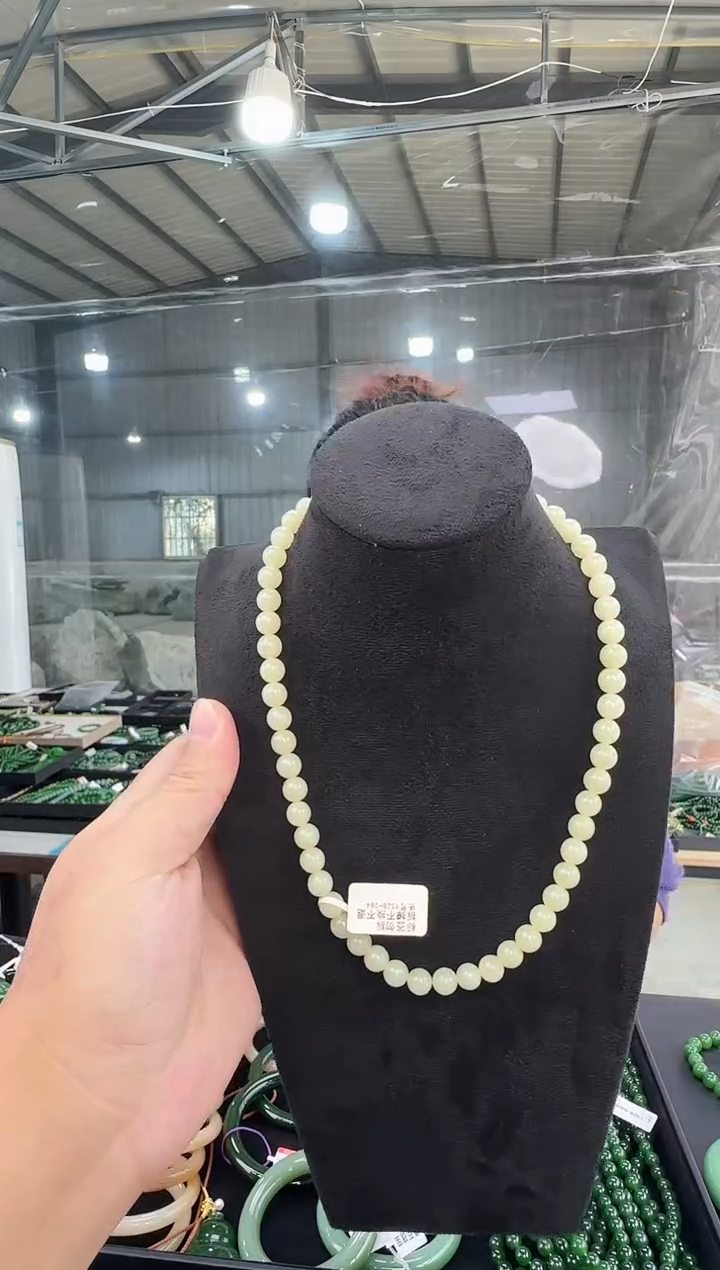 项链未镶嵌和田玉卡8左右黄口妈妈链