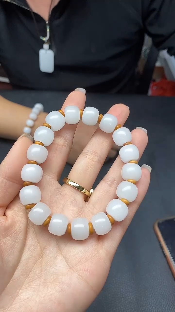 玉金丝     手串