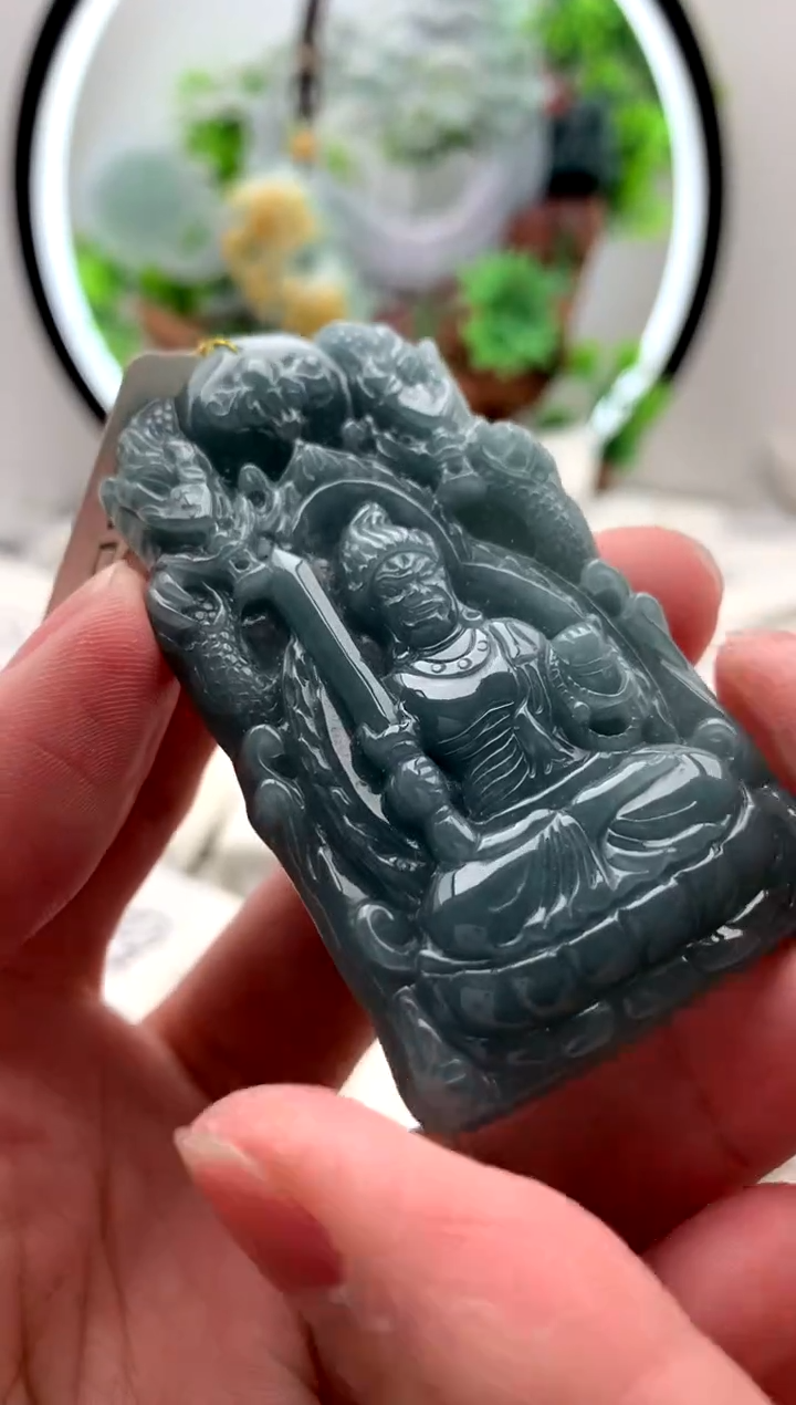 【闪购商品】翡翠颈饰未镶嵌不动明王