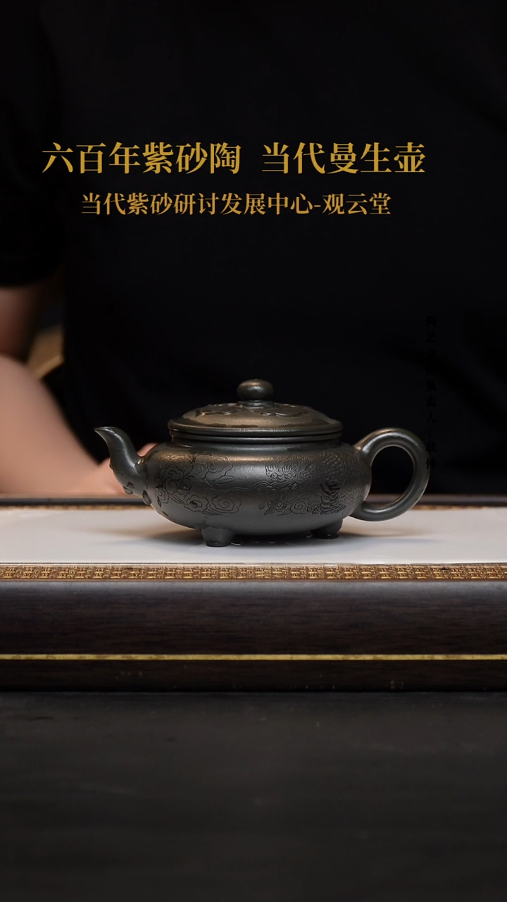 茶壶紫砂王*～紫砂茶壶九龄君子兰 