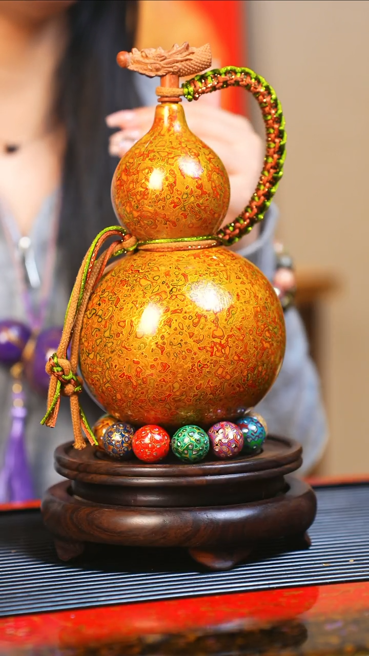 【闪购商品】JY025大师姐臻选非遗大漆酒葫芦