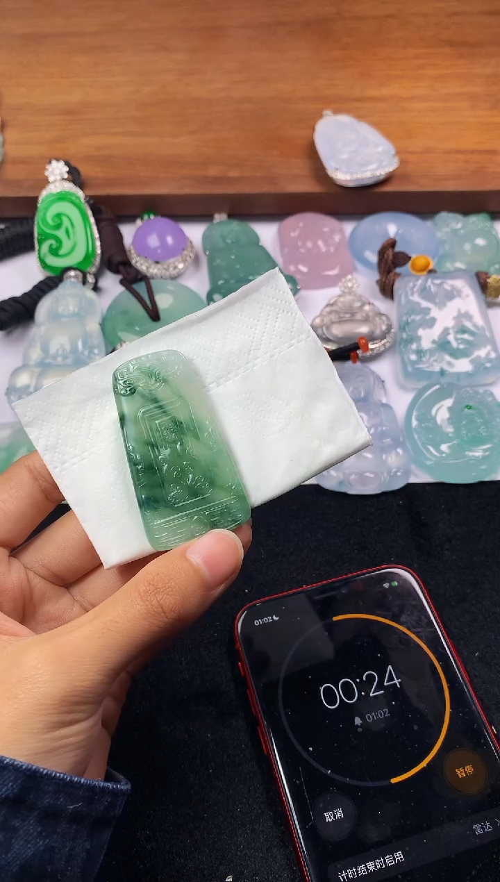 定制翡翠未镶嵌011毛货不退不换