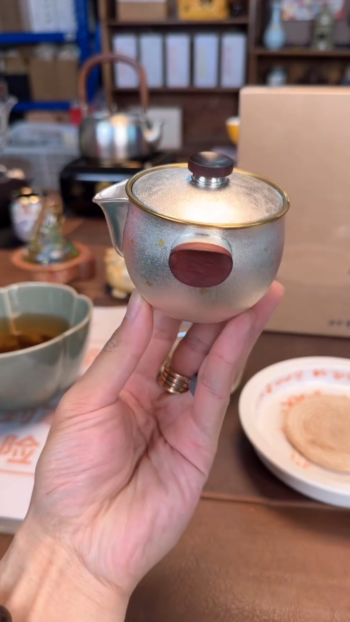 【闪购商品】瓷片@@银歌银壶xh0626 