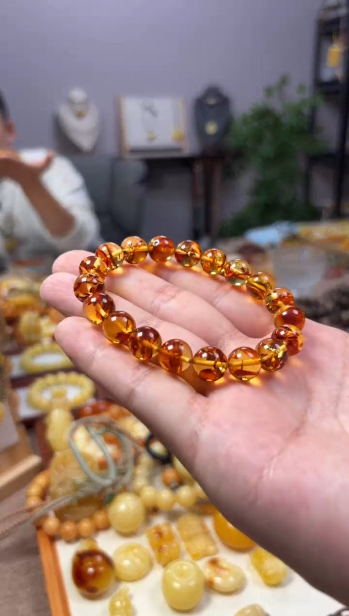 【闪购商品】蜜蜡裸石未镶嵌手串