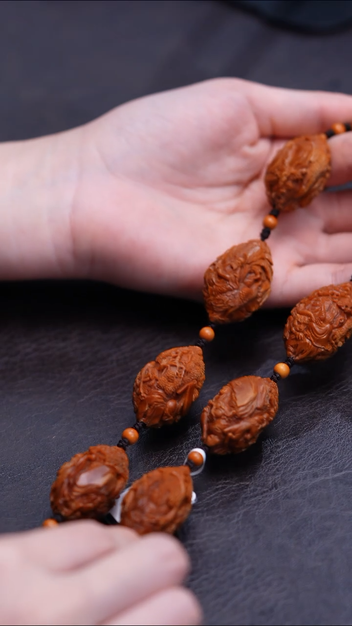 橄榄核手串瑞兽风景十八罗汉