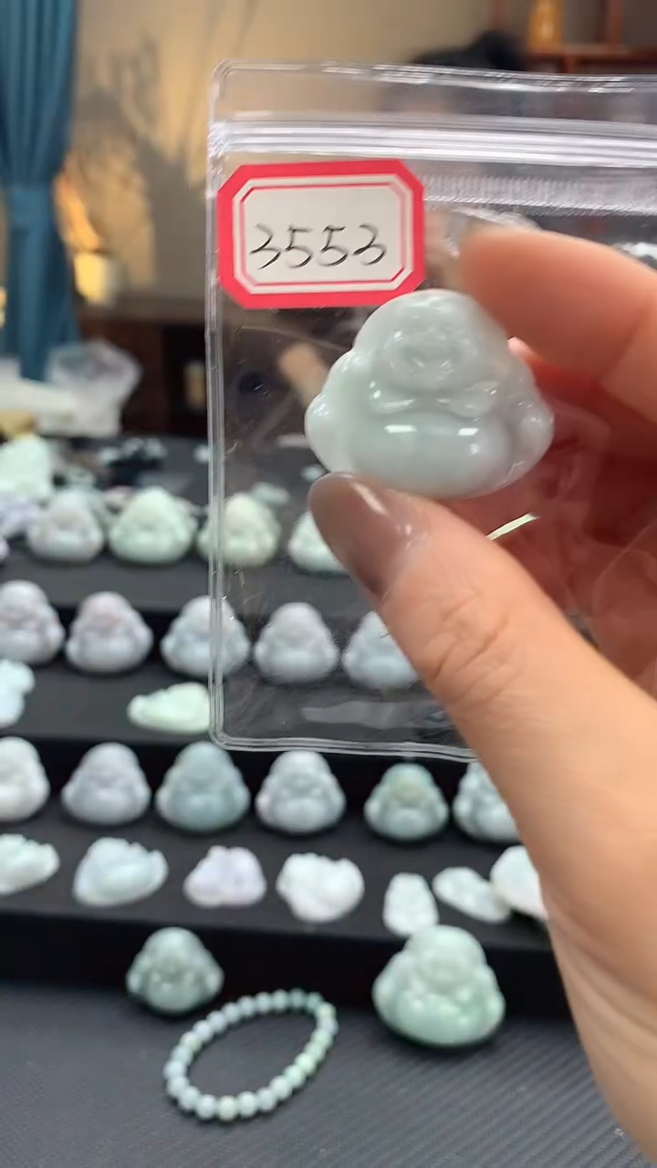 颈饰未镶嵌翡翠佛公3553