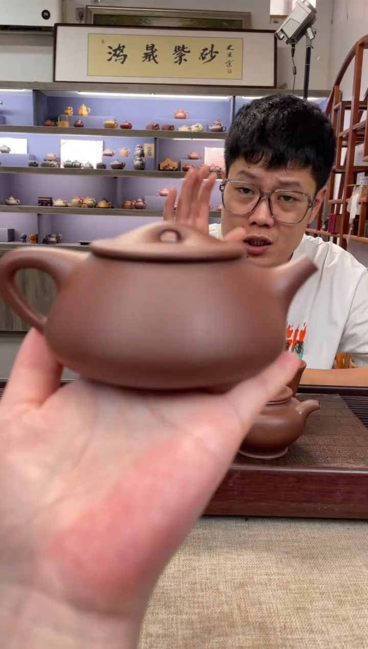 茶壶紫砂老紫泥 满瓢