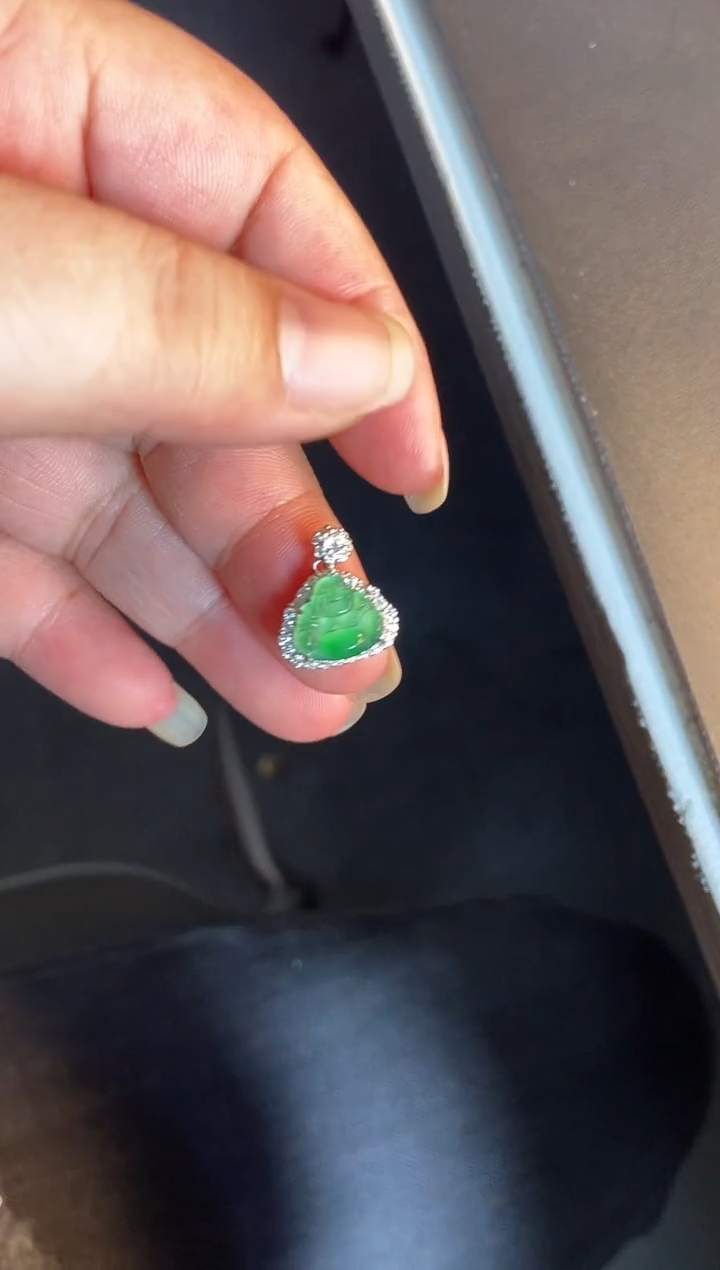 吊坠(不含链)银S925镶嵌翡翠1