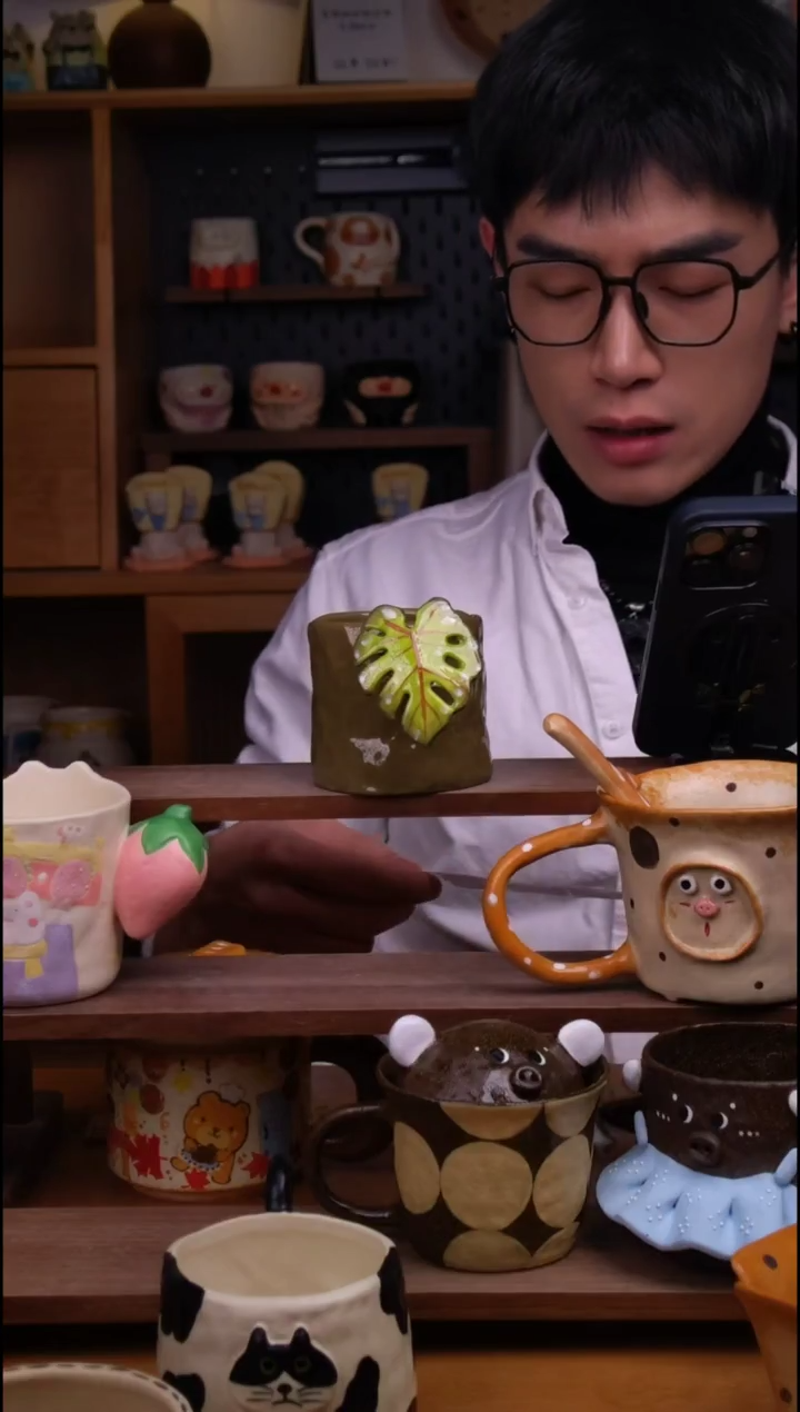 杯子陶景德镇可爱设计师款陶瓷14