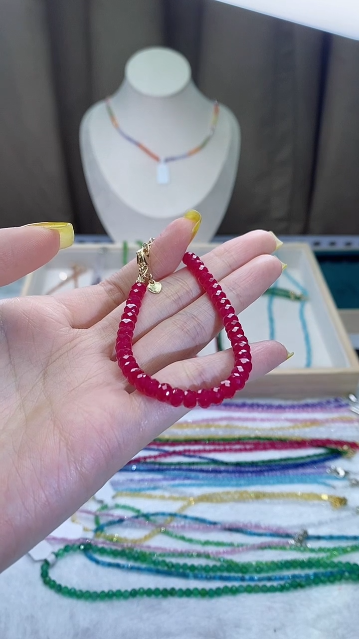 【闪购商品】红宝石手链14K金镶嵌诗宁甄选珠宝SYZB61