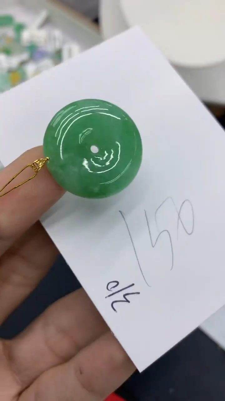 【闪购商品】翡翠颈饰18K金镶嵌号链接1111111