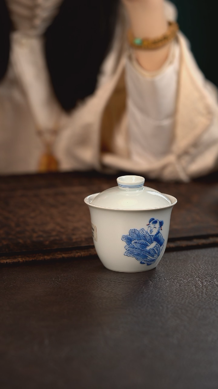 【闪购商品】杯聚澜堂百财聚来盖碗