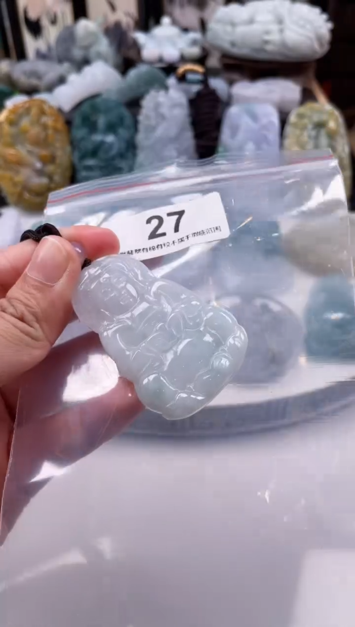 【闪购商品】翡翠颈饰未镶嵌天然缅甸A货翡翠27