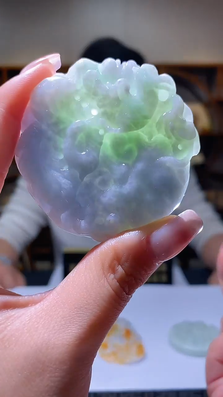 【闪购商品】定制翡翠未镶嵌36/0217/W/发其一件/凤凰