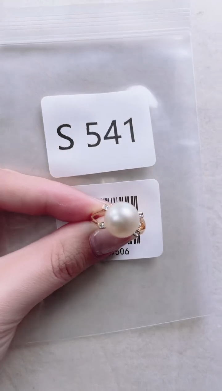 【闪购商品】海水珍珠戒指银S925镶嵌S541