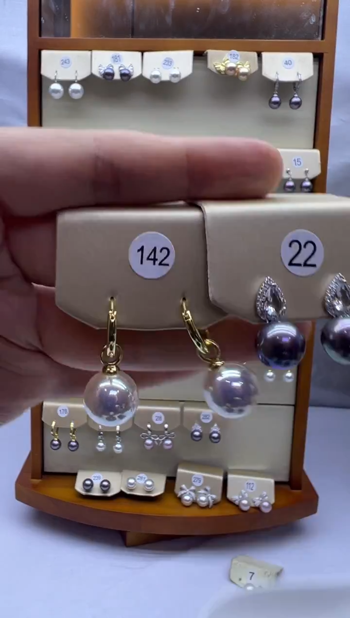 未镶嵌耳饰淡水珍珠142+22