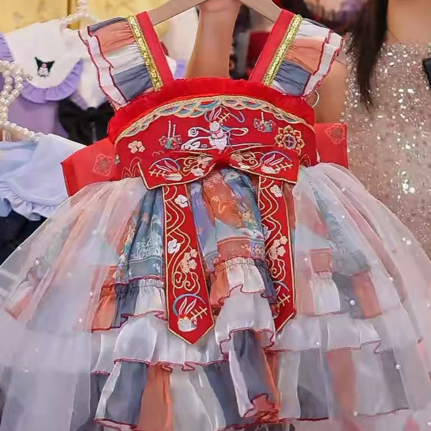 【敦煌-九色鹿】四季洛丽塔-2025新款童新款仙公主裙