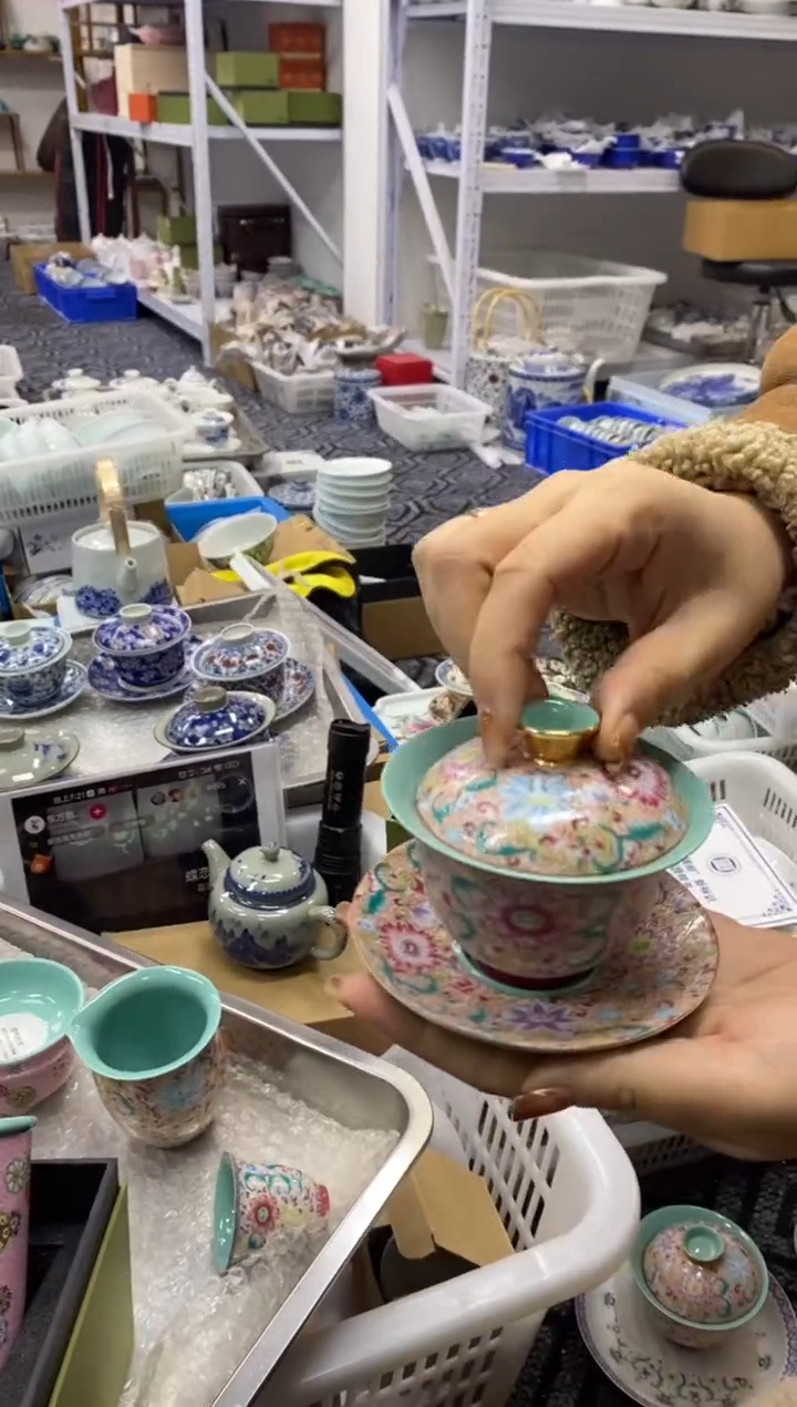 陶瓷景德陶瓷茶具容量约130