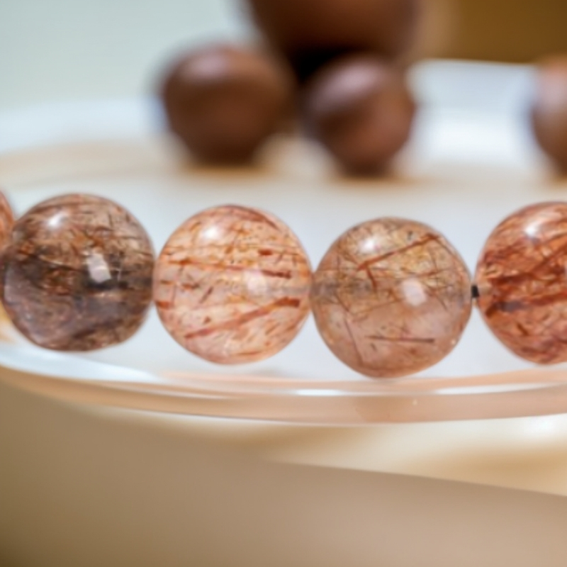 【新粉福利】天然黑金超七单颗13mm七DIY手链多样性发一