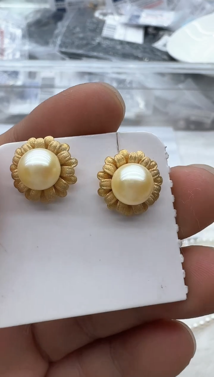 【闪购商品】海水珍珠耳饰银S925镶嵌清货