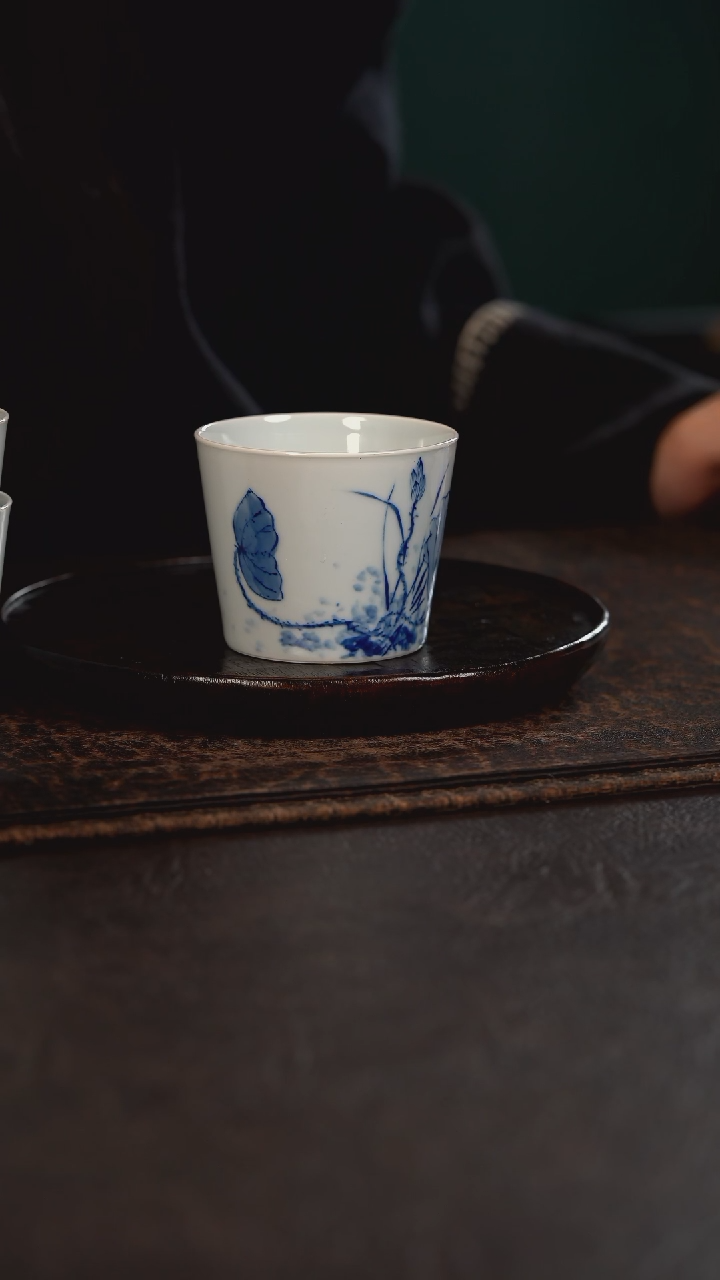 【闪购商品】杯微瑕HLX陶瓷青花福利杯826冰桶杯