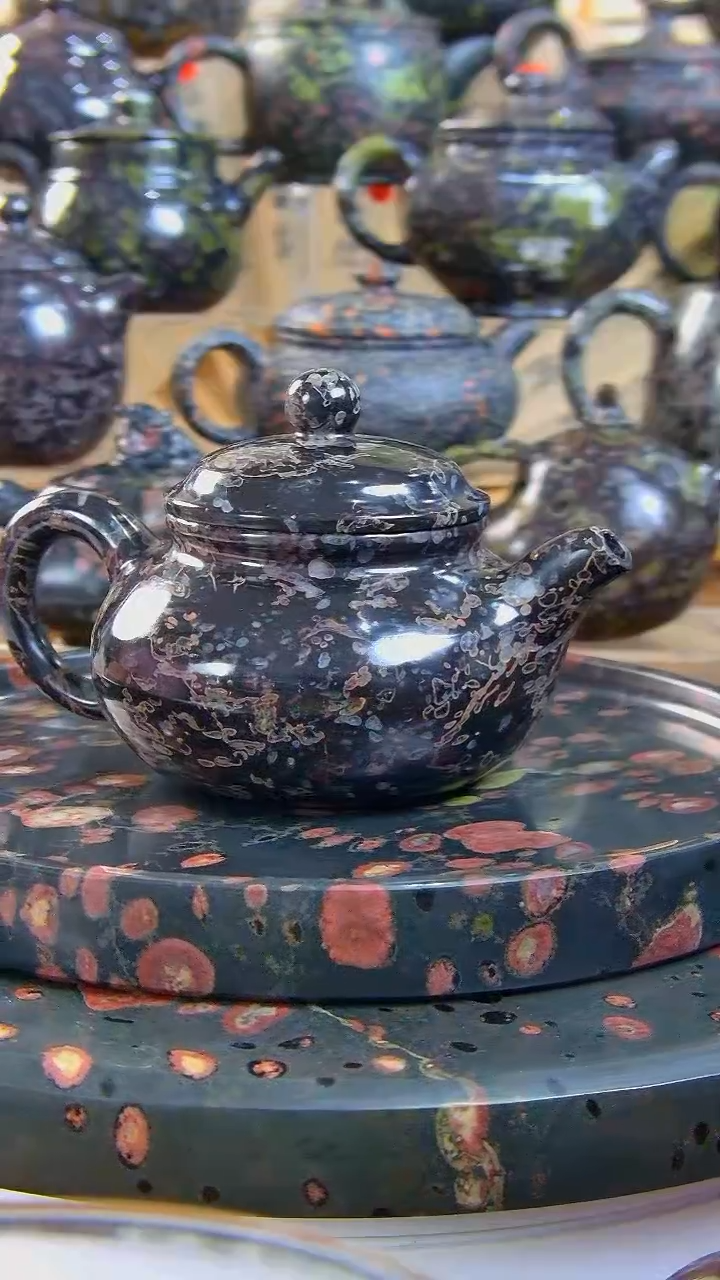 奢上奢梅花玉茶具