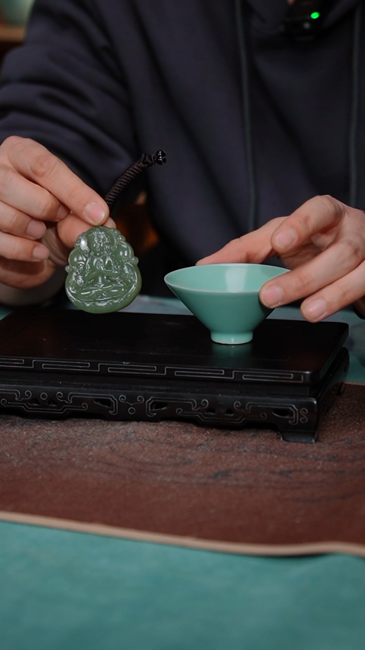 【闪购商品】5+18-1斗笠杯（晓青+坠-湖水绿