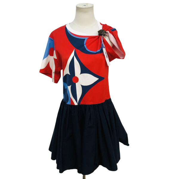 妃鱼/路易威登/棉/连衣裙/95新/马零二一四