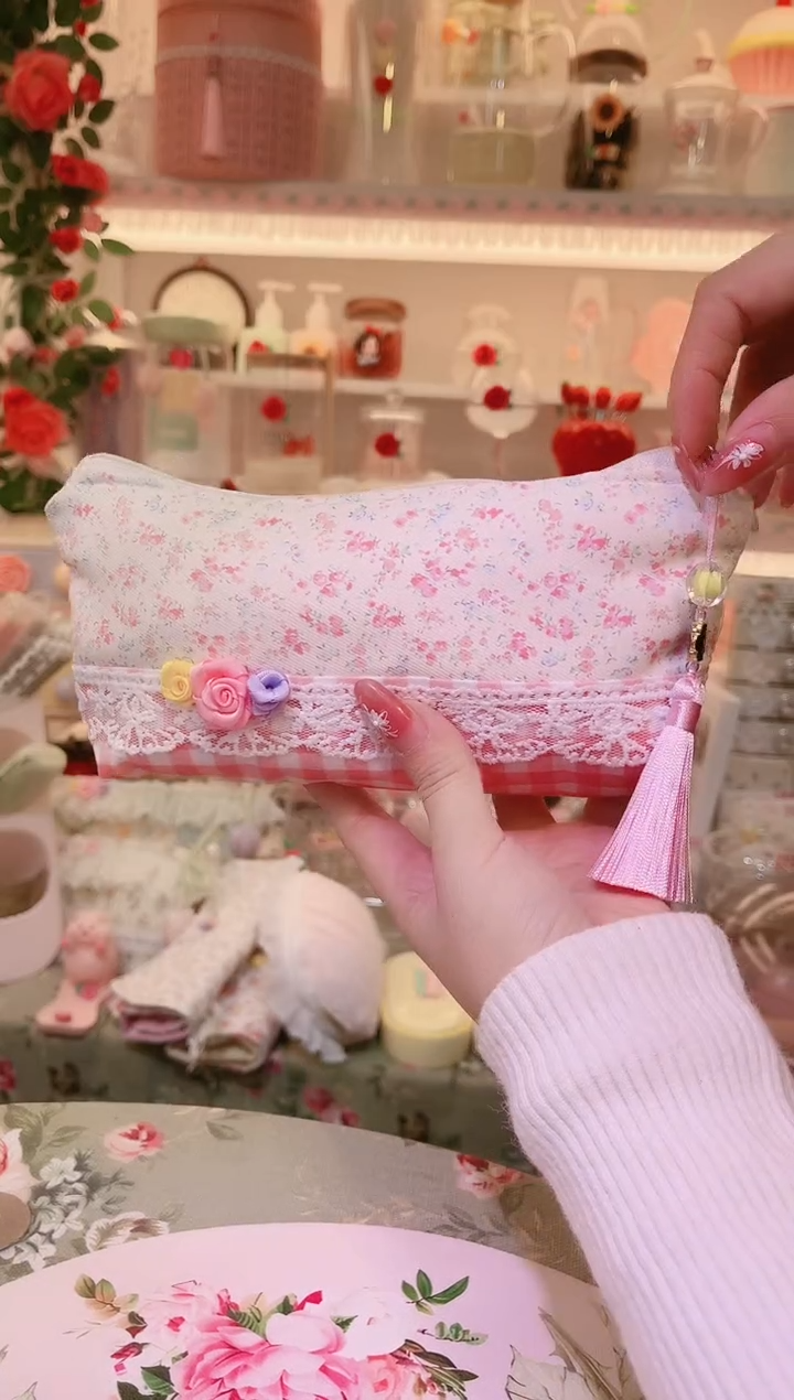 玫瑰花笔袋——手工制作品质好！