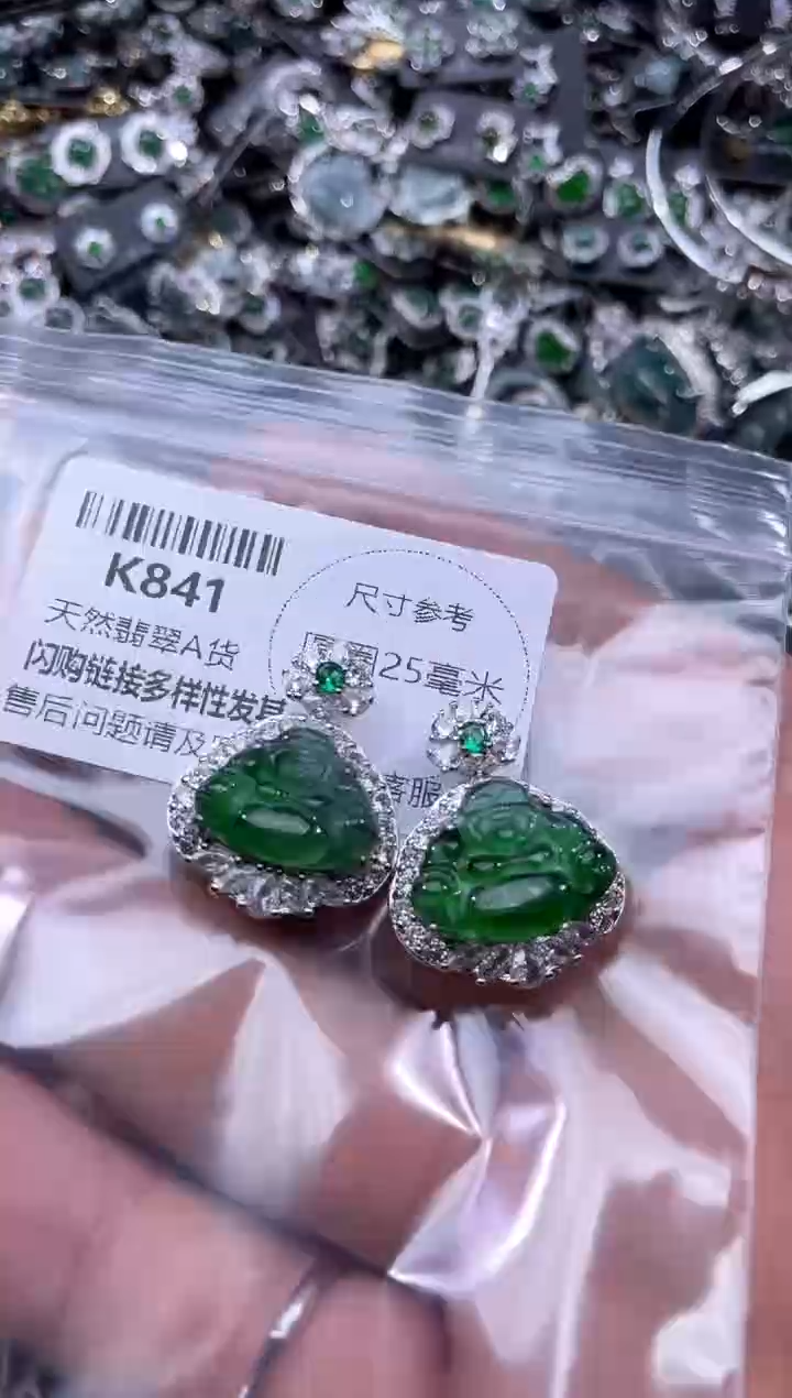 【闪购商品】翡翠颈饰未镶嵌K841多样性发其一
