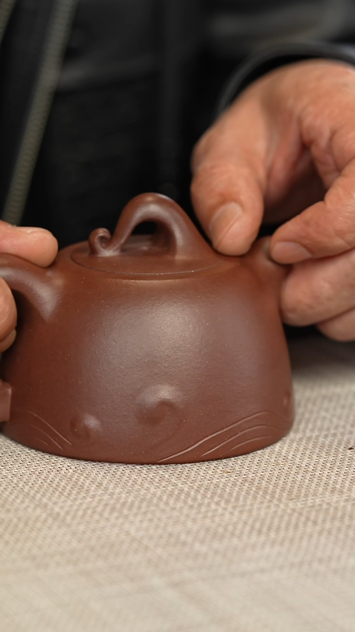 【闪购商品】紫砂茶壶云根料大浪淘沙