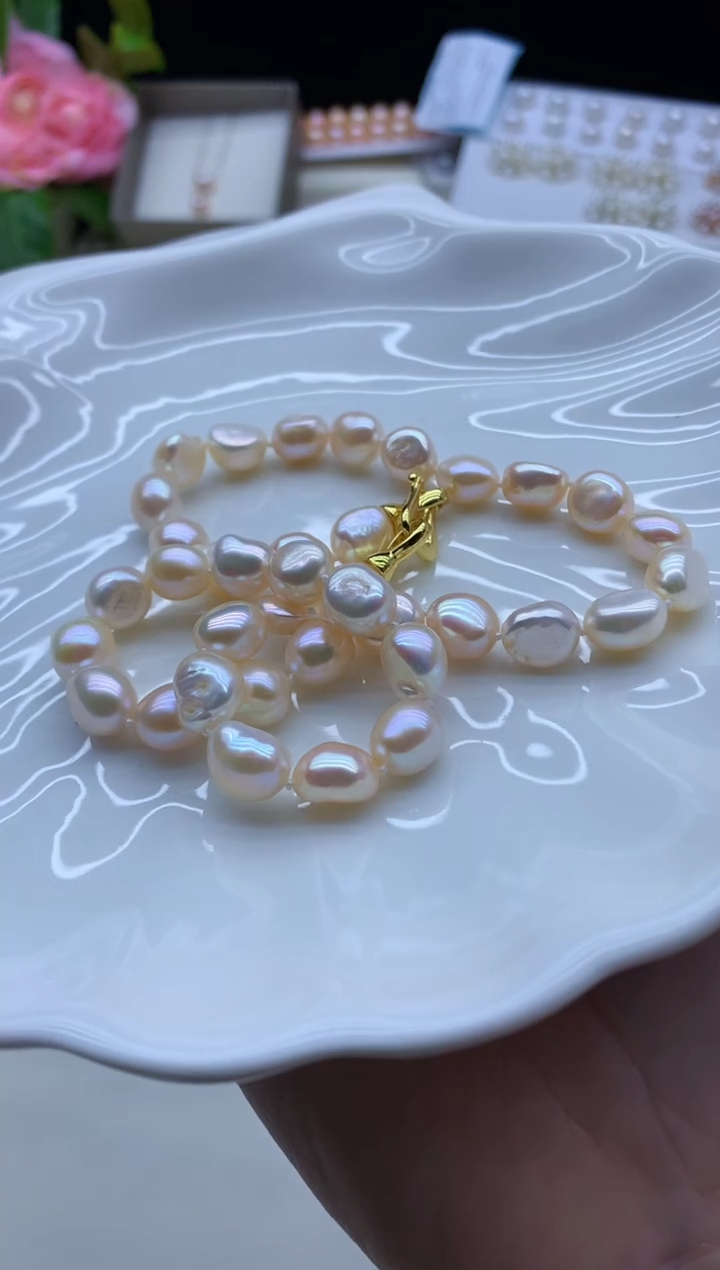 【闪购商品】淡水珍珠颈饰未镶嵌淡水珍珠项链