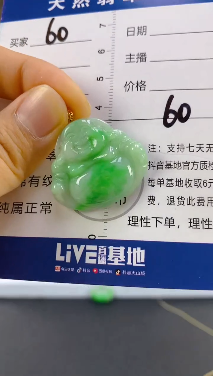 【闪购商品】翡翠颈饰18K金镶嵌天然A货翡翠