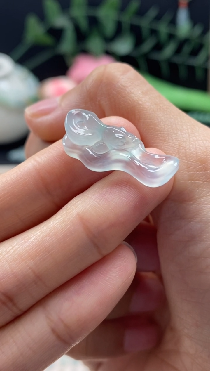 【闪购商品】翡翠颈饰未镶嵌翡翠冰胶小蛇