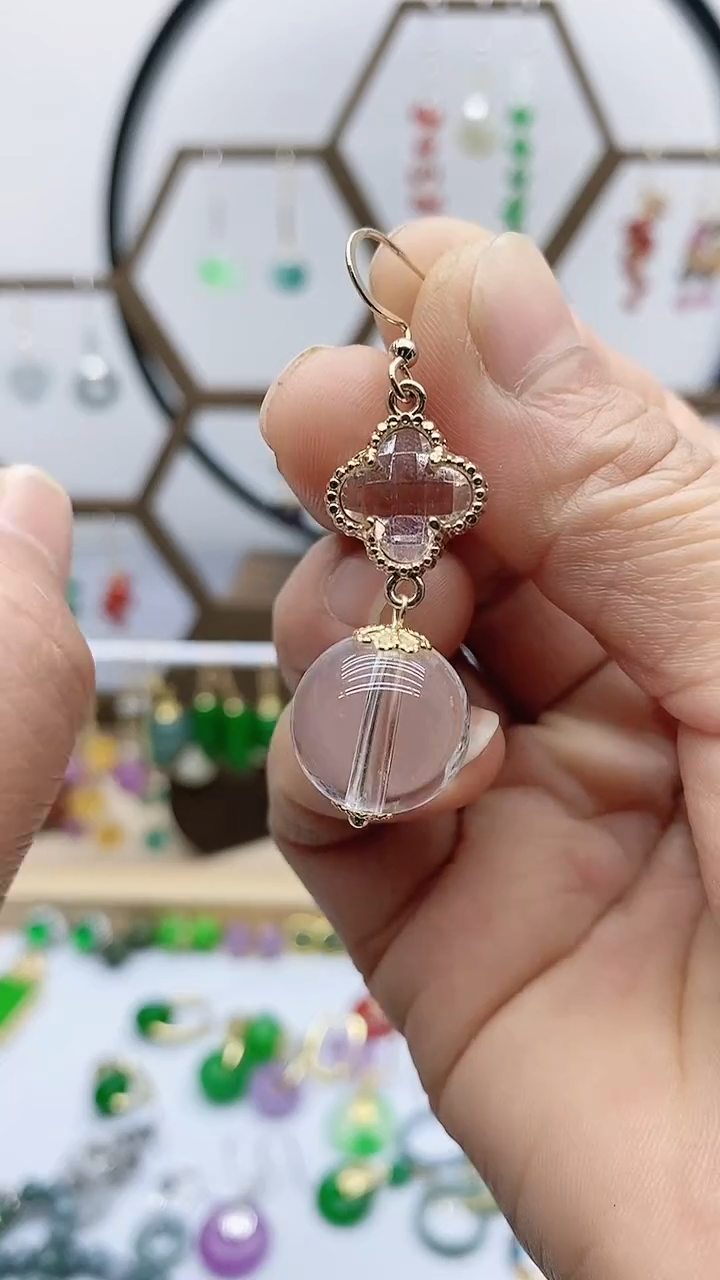 未镶嵌耳饰水晶222