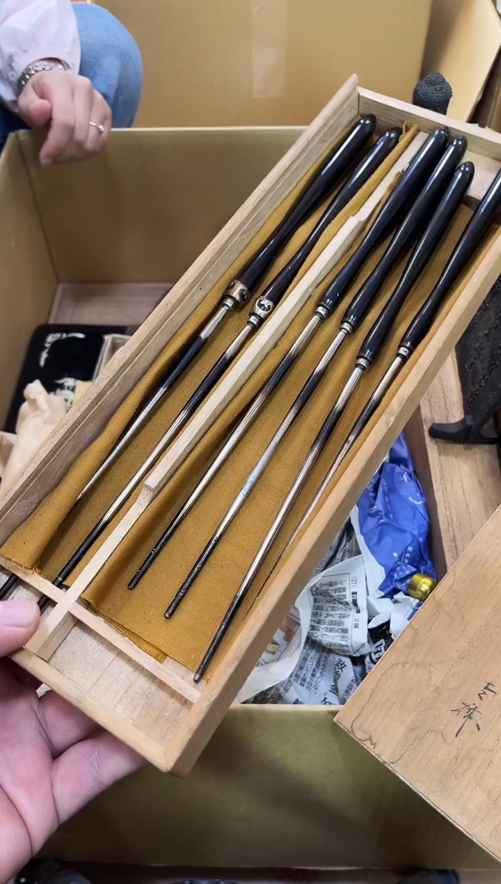 木 火筷如图所示 阁集工艺品