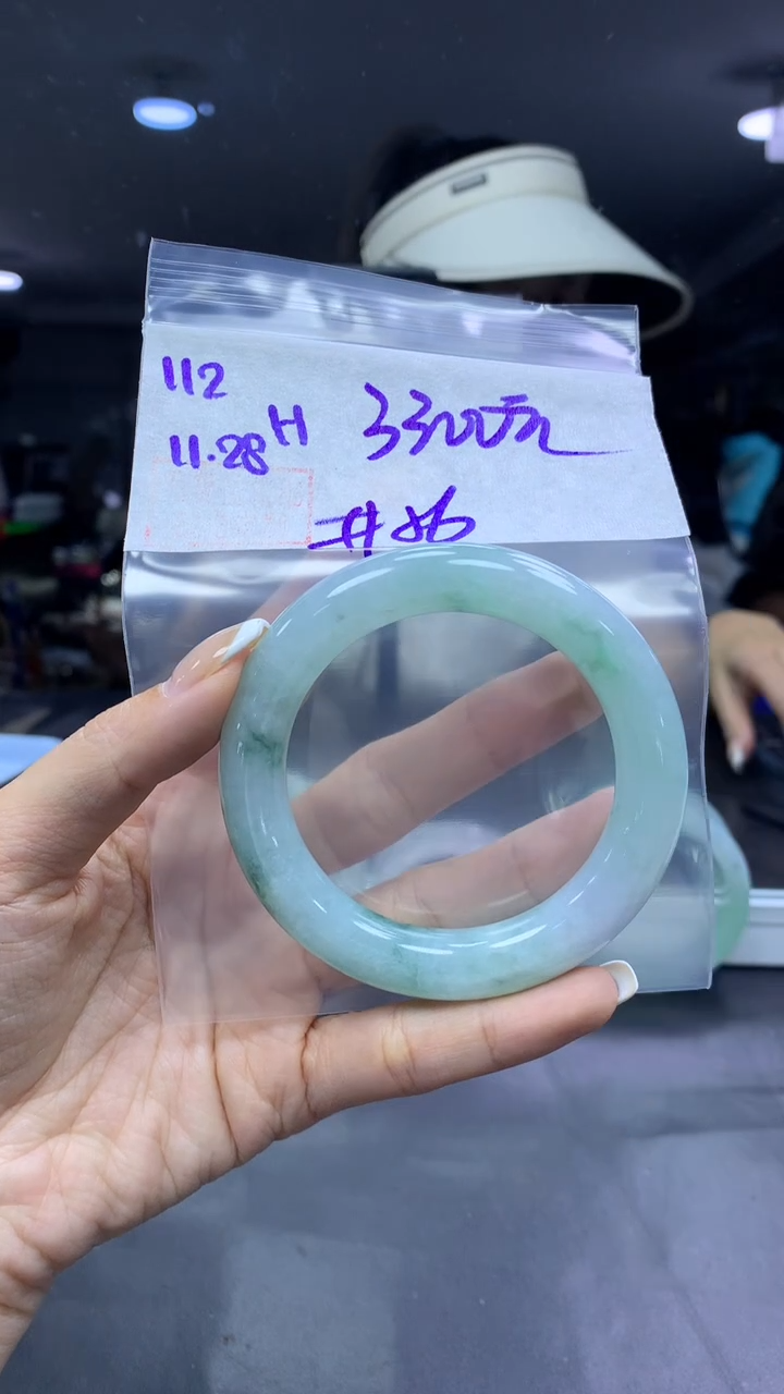 未镶嵌定制翡翠112手镯56+3300元+拍一发一