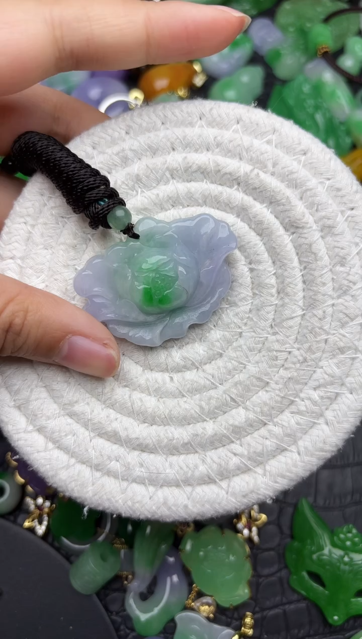 颈饰未镶嵌翡翠缅甸翡翠吊坠