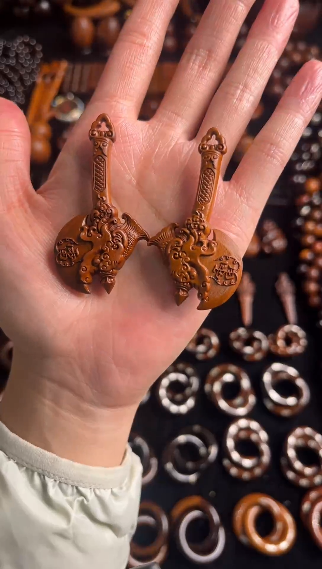 枣木雷击枣木刻字雷讳斧头