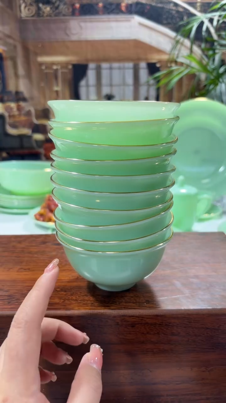 【闪购商品】....4.5英寸玉瓷碗10个口径11.5厘米